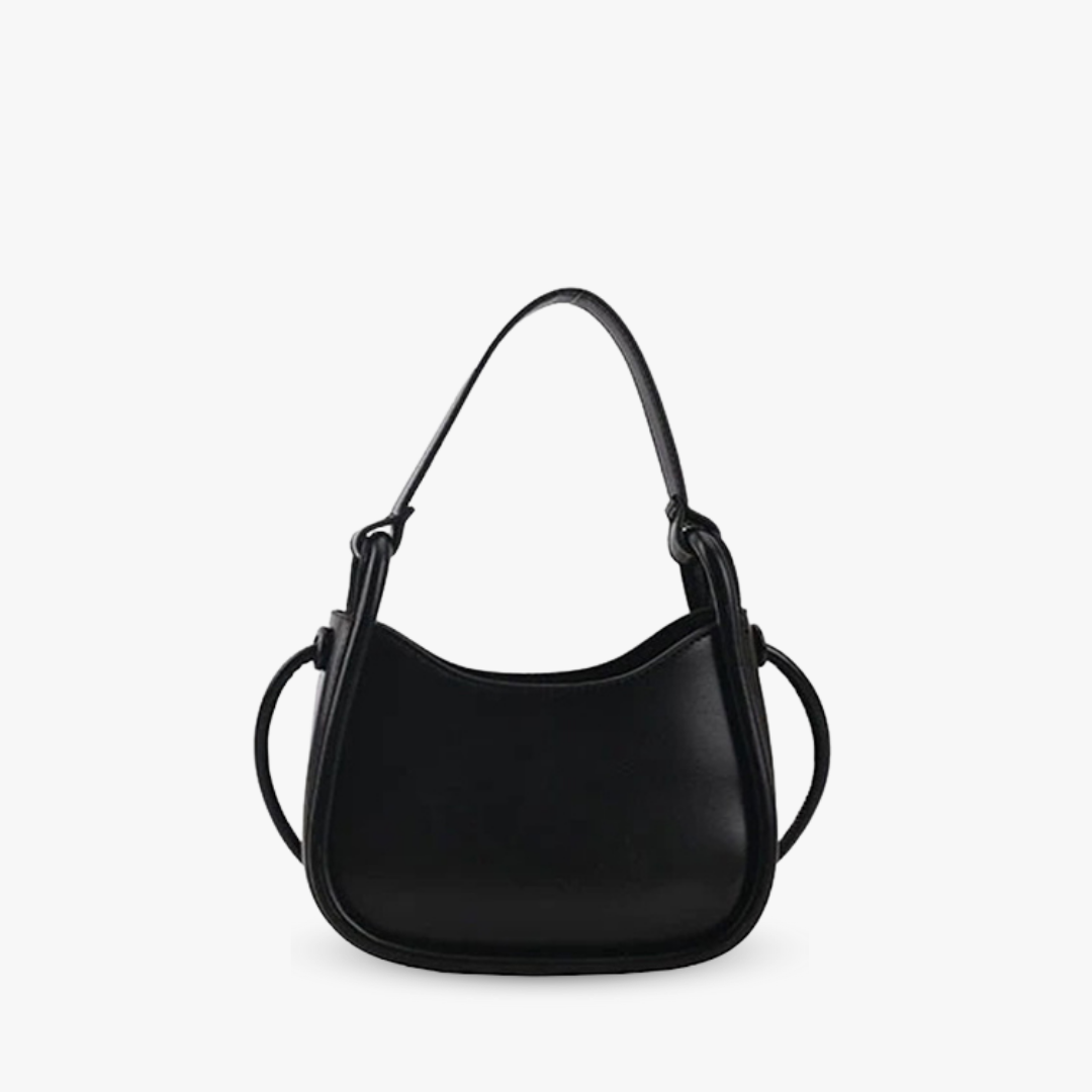 Tas Dames - Klein Halvemaanvormig Model met Knoopdetail | Casual