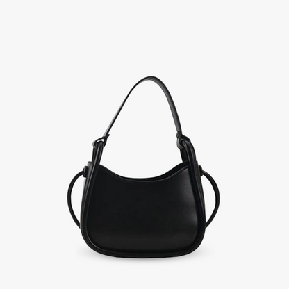 Tas Dames - Klein Halvemaanvormig Model met Knoopdetail | Casual