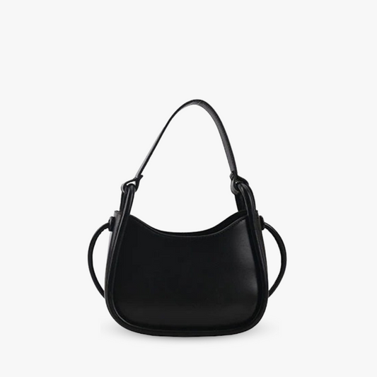 Tas Dames - Klein Halvemaanvormig Model met Knoopdetail | Casual