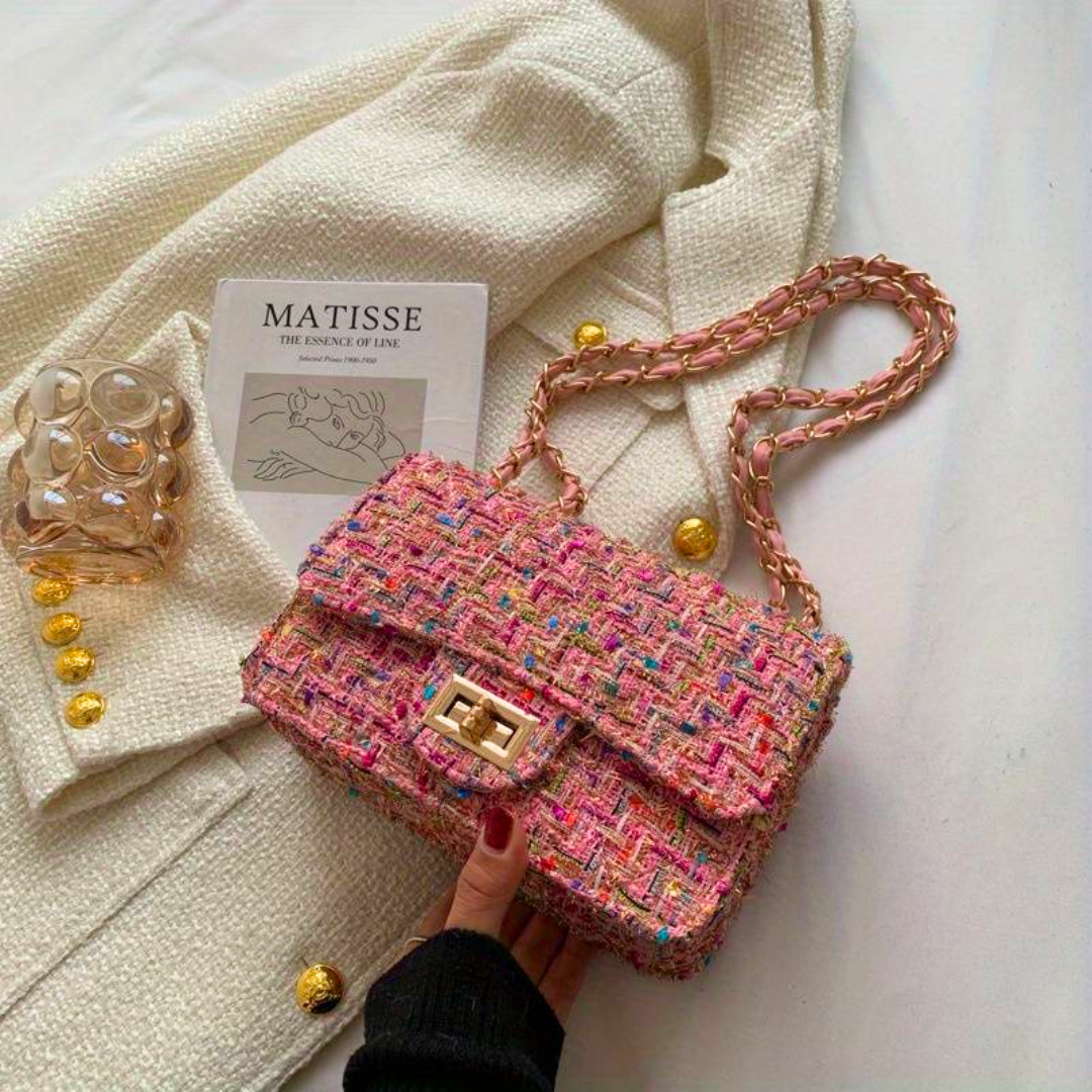 Tas Dames - Klein Model met Ketting en Draaisluiting | Chique