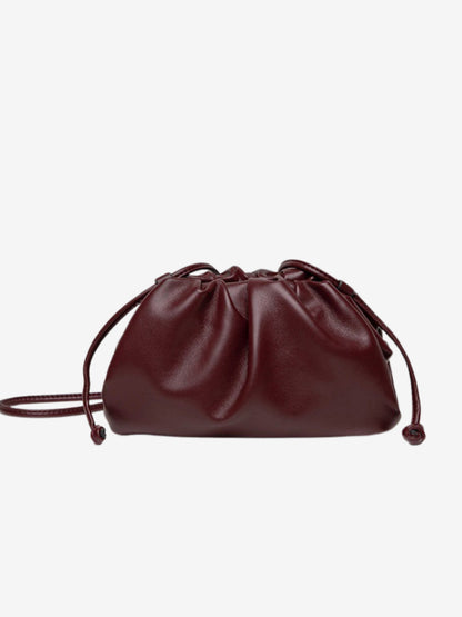 Tas Dames - Zachte Pouch met Gerimpeld Design en Schouderriem | Casual