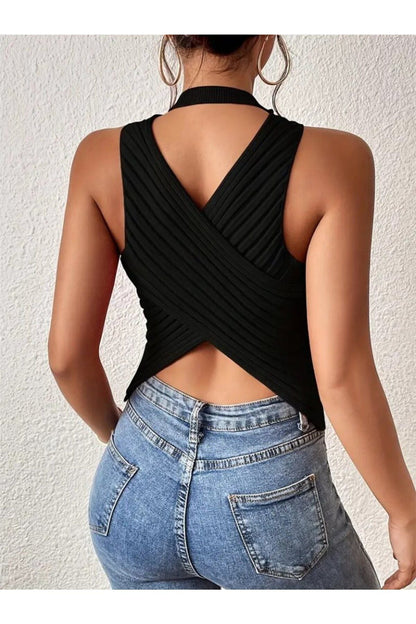 Top Dames - Mouwloze Tanktop met Ronde Hals | Zomer