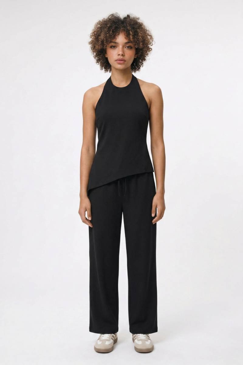 2-Delige Set Dames - Halter | Asymmetrische Top met Broek
