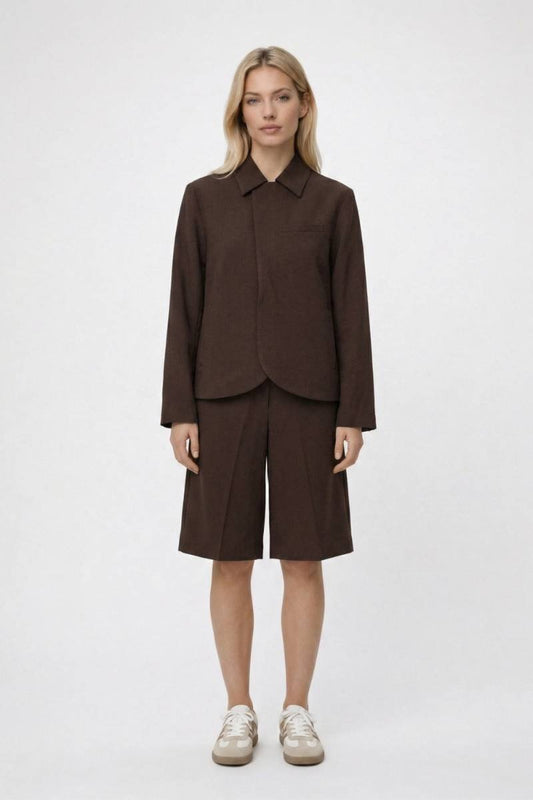 2-Delige Set Dames - Klassiek | Jasje met Bermuda Korte Broek
