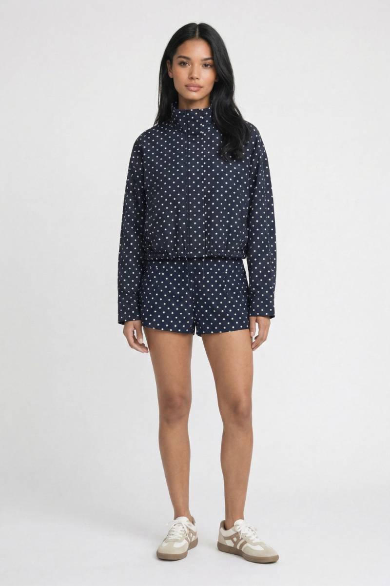 2-Delige Set Dames - Stippen Print | Jasje met Korte Broek