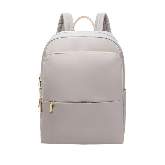 Rugzak Dames - Lichtgewicht Stijl met Dubbele Rits en Gouden Hardware | Casual