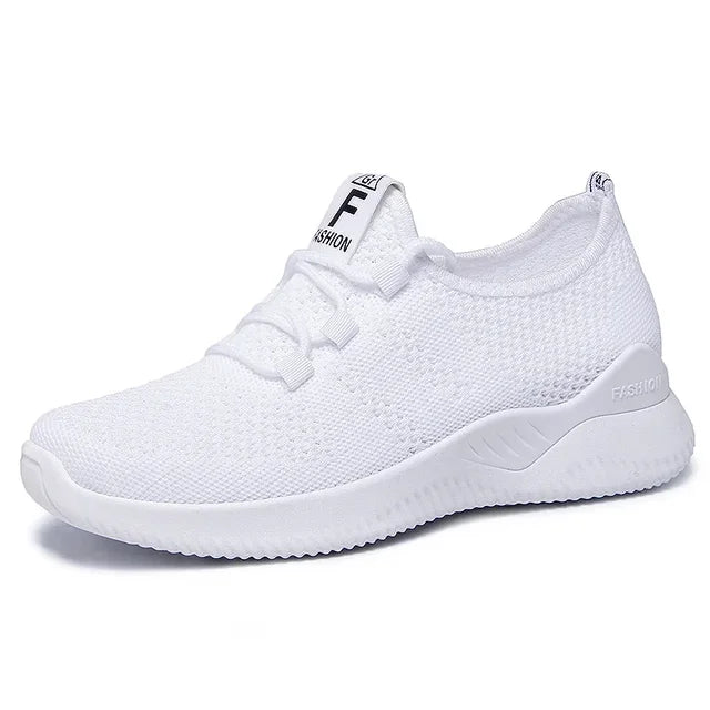 Sneakers Dames - Luchtige Sock Stijl met Veters | Sportief