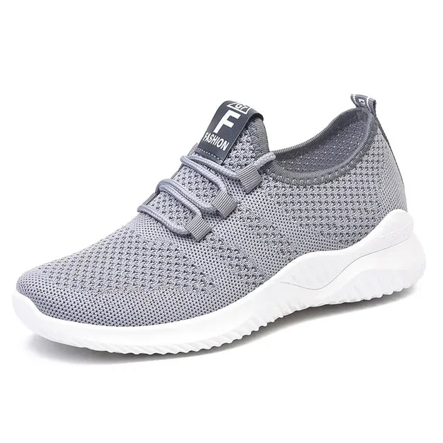 Sneakers Dames - Luchtige Sock Stijl met Veters | Sportief