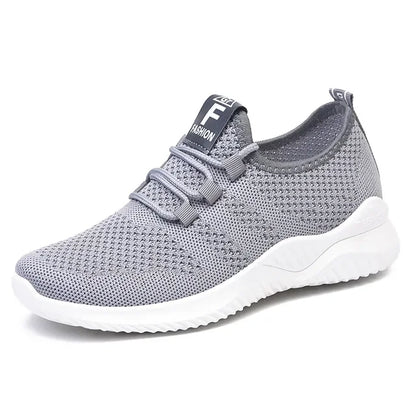 Sneakers Dames - Luchtige Sock Stijl met Veters | Sportief