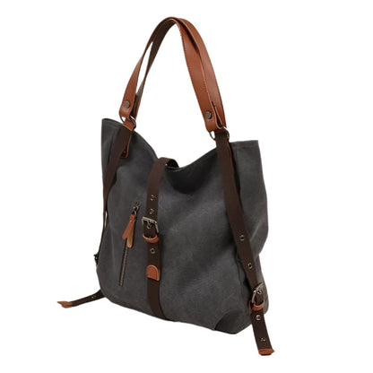 Tas Dames - Ruime 2-in-1 Schoudertas en Rugzak met Voorvak | Casual