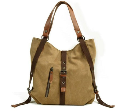 Tas Dames - Ruime 2-in-1 Schoudertas en Rugzak met Voorvak | Casual