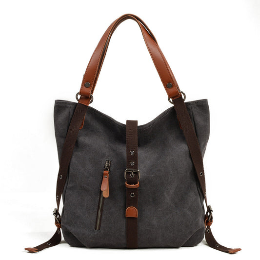 Tas Dames - Ruime 2-in-1 Schoudertas en Rugzak met Voorvak | Casual