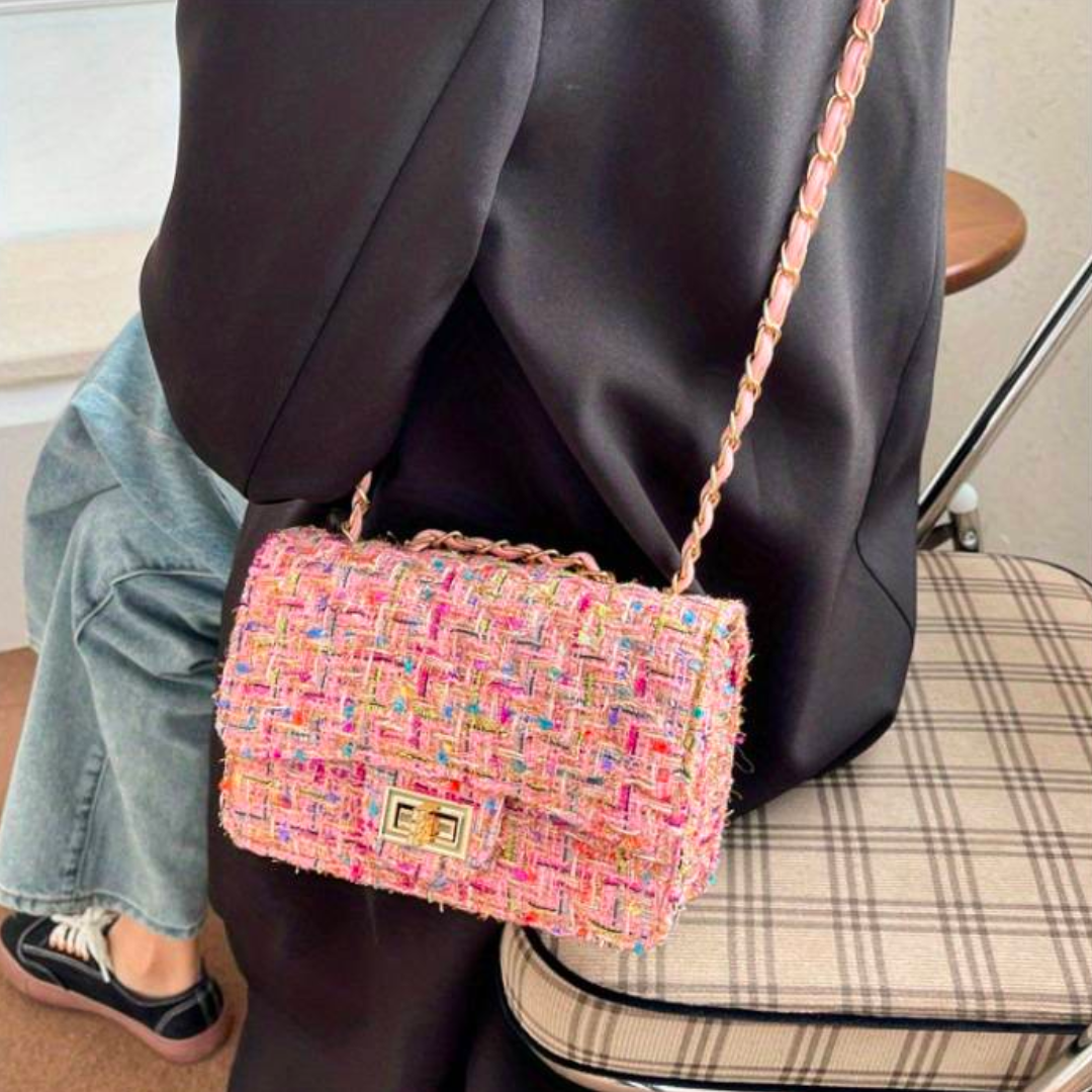 Tas Dames - Klein Model met Ketting en Draaisluiting | Chique