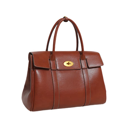 Tas Dames - Klassieke Satchel met Gouden Draaislot en Schouderband | Chic
