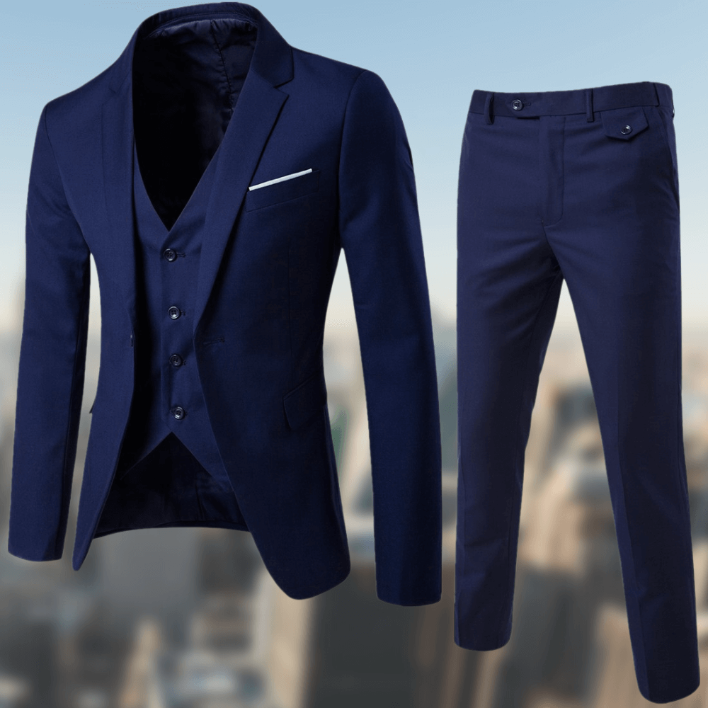 Pak Heren - Driedelig Slim Fit met Gilet en Klassieke Revers