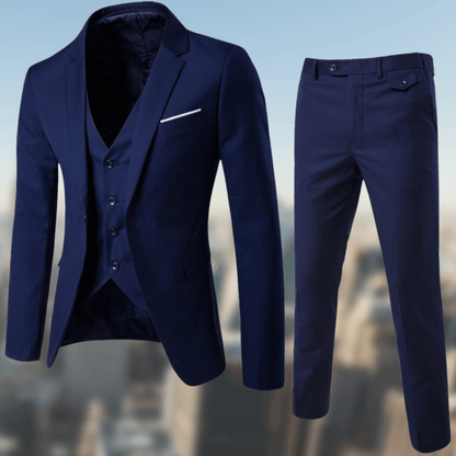 Pak Heren - Driedelig Slim Fit met Gilet en Klassieke Revers