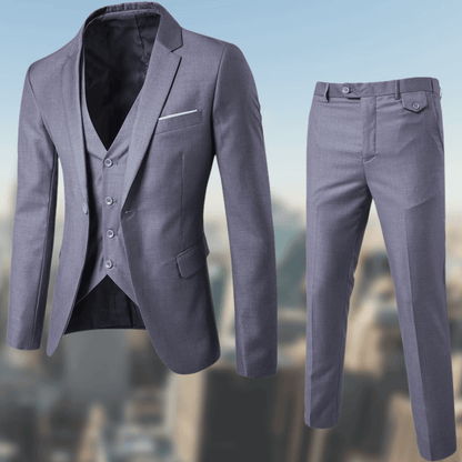 Pak Heren - Driedelig Slim Fit met Gilet en Klassieke Revers