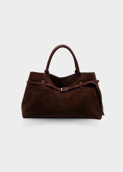 Tas Dames - Ruime Tote met Dubbele Hengsels en Ceintuurdetail | Elegant