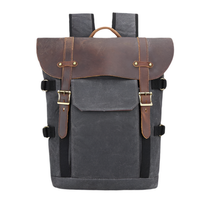 Rugzak Heren - Stoere Vintage Stijl met Flapklep en Dubbele Gesp | Casual