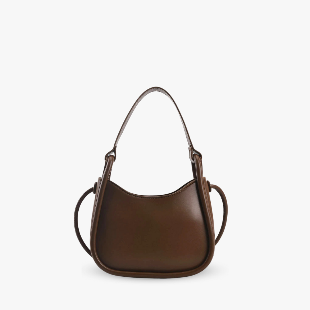 Tas Dames - Klein Halvemaanvormig Model met Knoopdetail | Casual