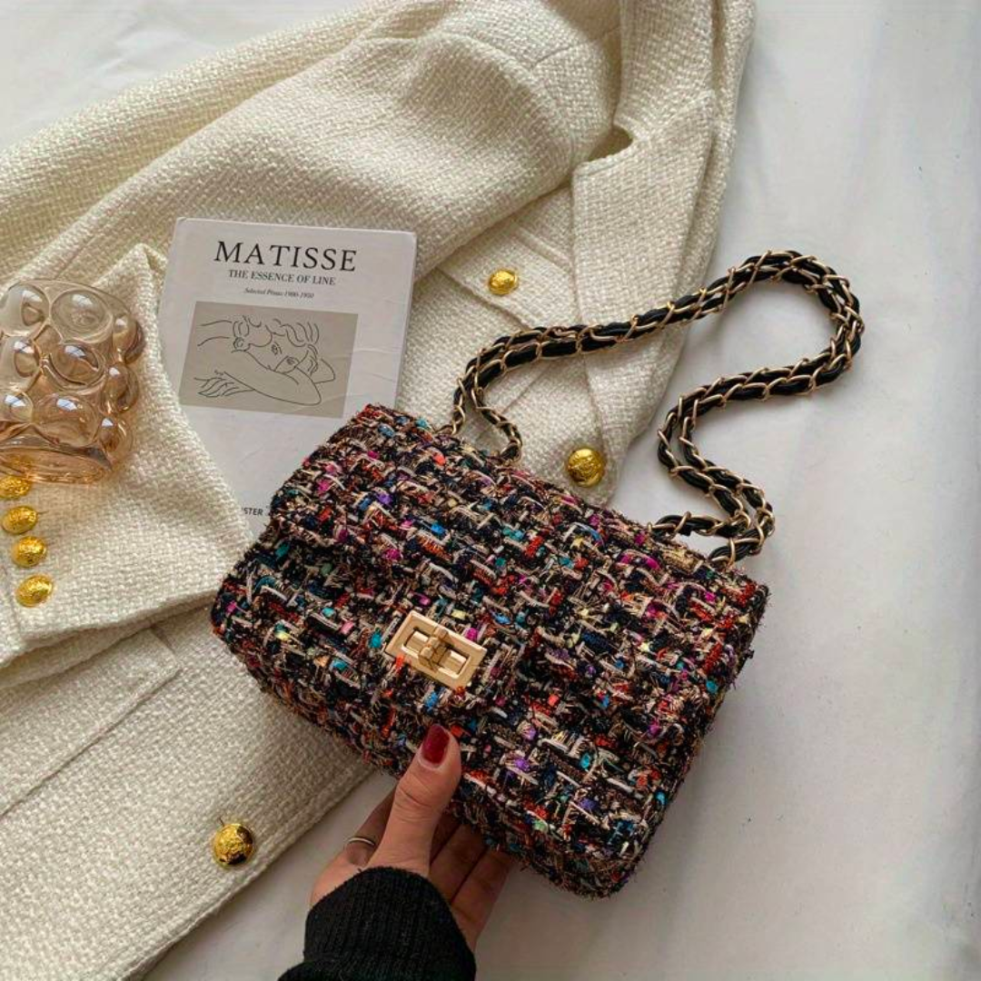 Tas Dames - Klein Model met Ketting en Draaisluiting | Chique