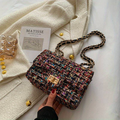 Tas Dames - Klein Model met Ketting en Draaisluiting | Chique