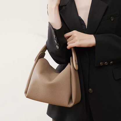 Tas Dames - Zachte Mini Hobo met Enkelvoudige Handgreep en Zilver Detail | Chic