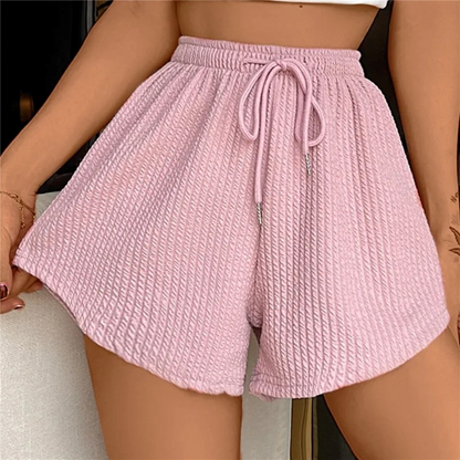 Korte Broek Dames - Casual Wijde Short met Trekkoord | Zomer