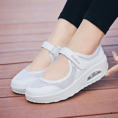 Sneakers Dames - Platform met Klittenband | Casual Comfort