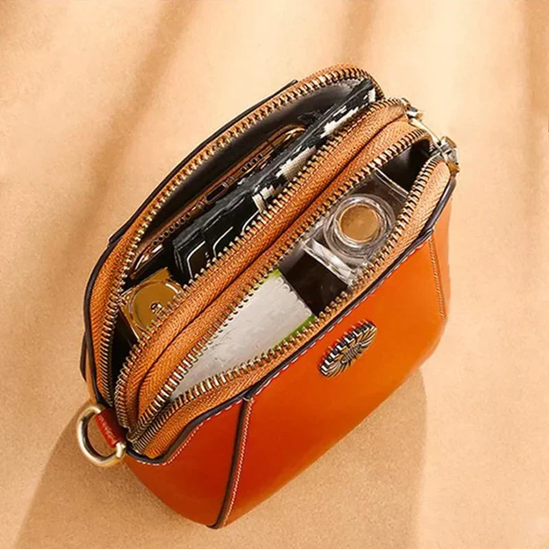Tas Dames - Compacte Crossbody met Zon Detail en Verstelbare Band | Casual