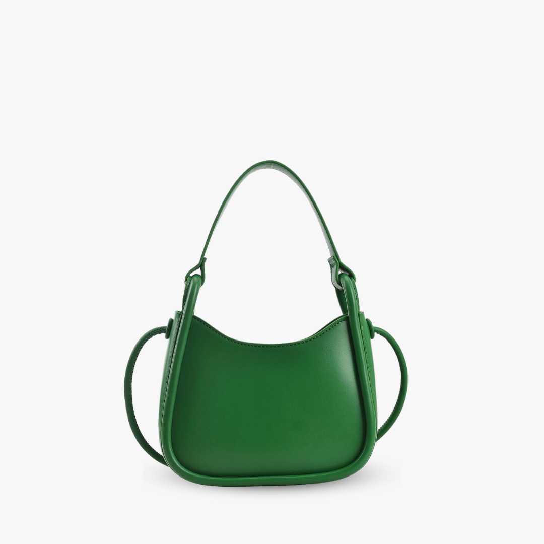 Tas Dames - Klein Halvemaanvormig Model met Knoopdetail | Casual