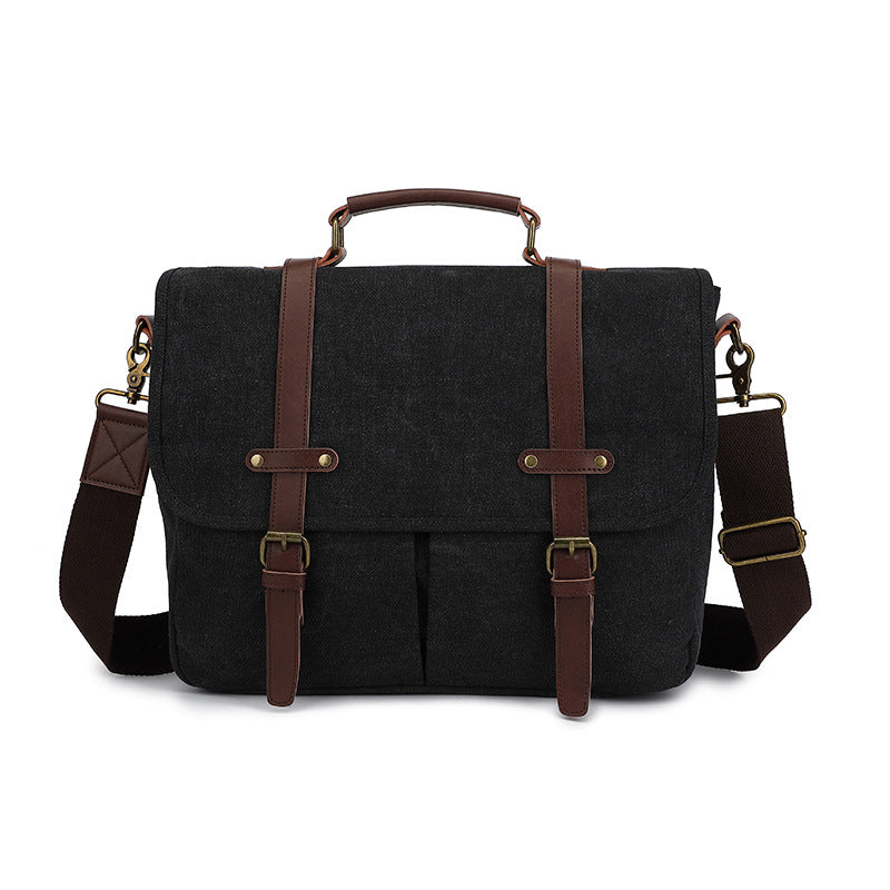 Tas Heren - Robuuste Messenger met Dubbele Gesp en Schouderband | Casual
