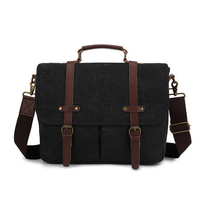 Tas Heren - Robuuste Messenger met Dubbele Gesp en Schouderband | Casual