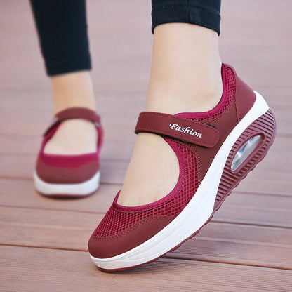 Sneakers Dames - Platform met Klittenband | Casual Comfort