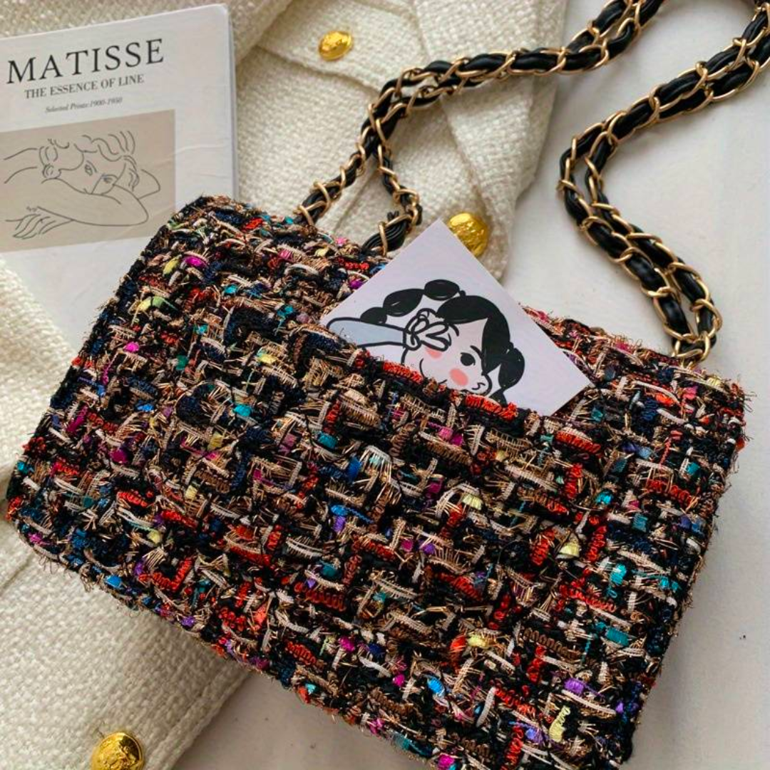 Tas Dames - Klein Model met Ketting en Draaisluiting | Chique