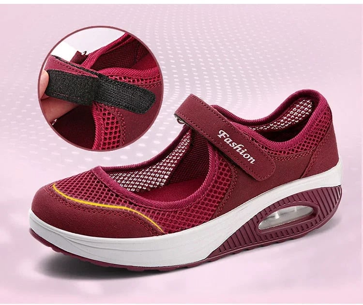 Sneakers Dames - Platform met Klittenband | Casual Comfort