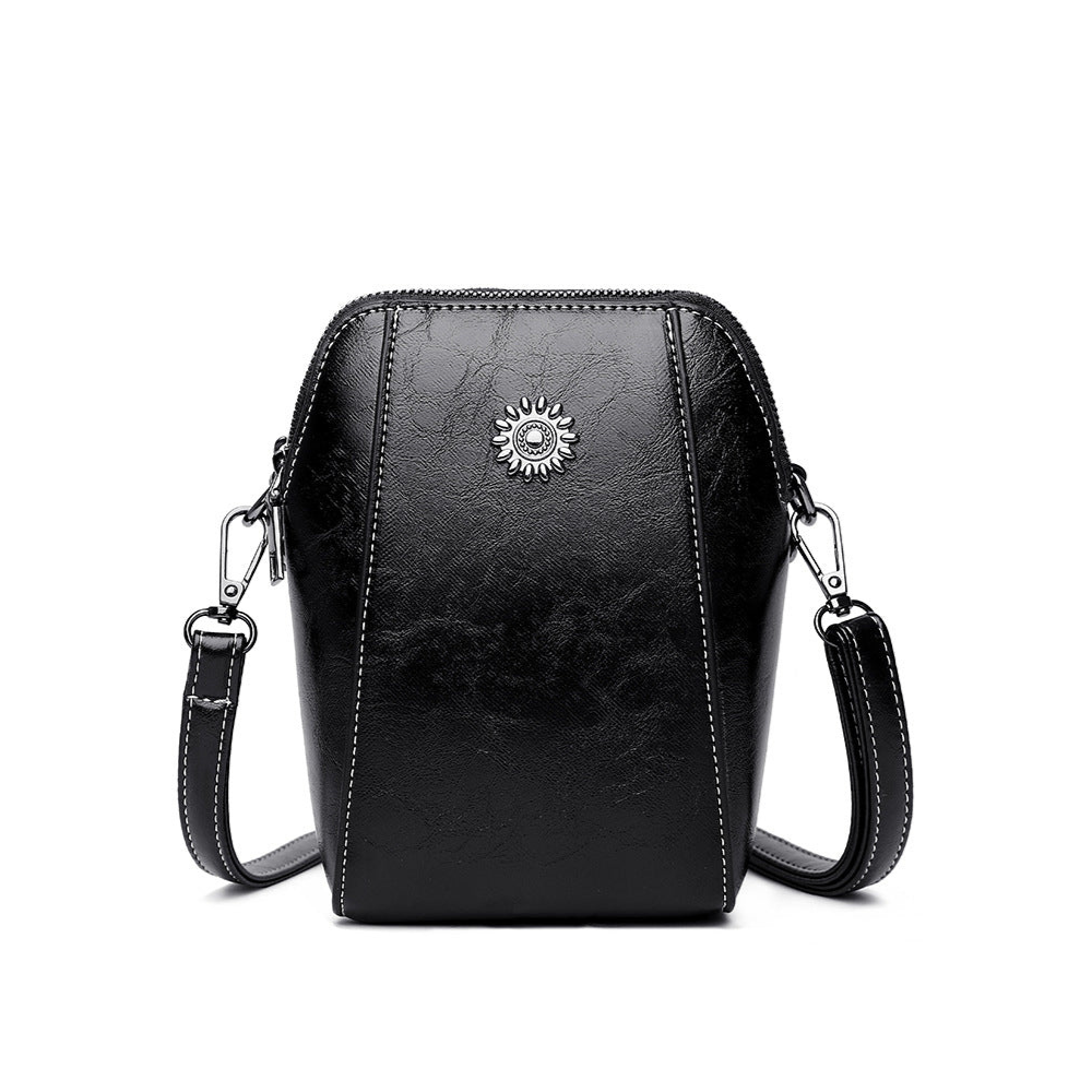 Tas Dames - Compacte Crossbody met Zon Detail en Verstelbare Band | Casual