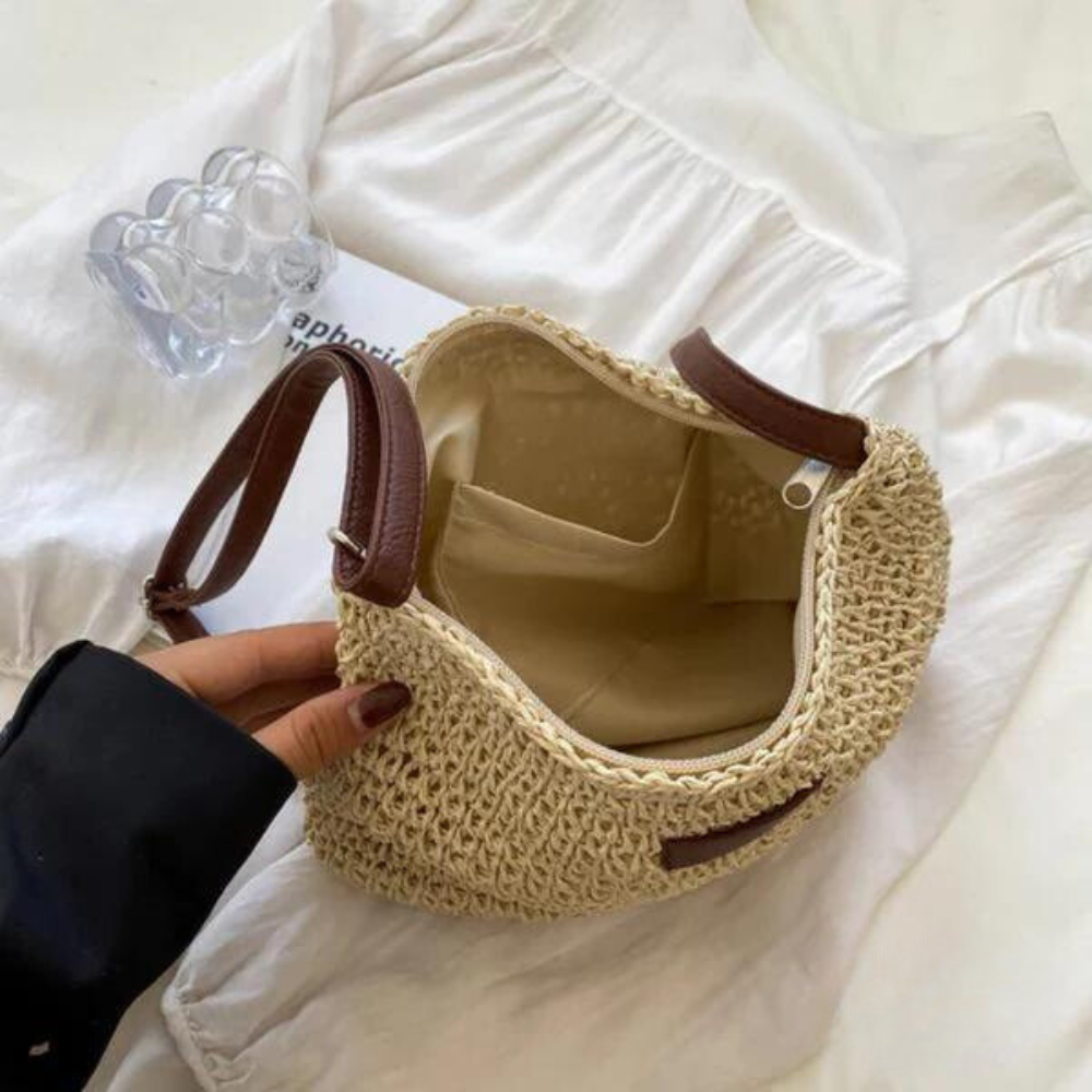Tas Dames - Gevlochten Hobo met Verstelbare Crossbodyband | Zomer