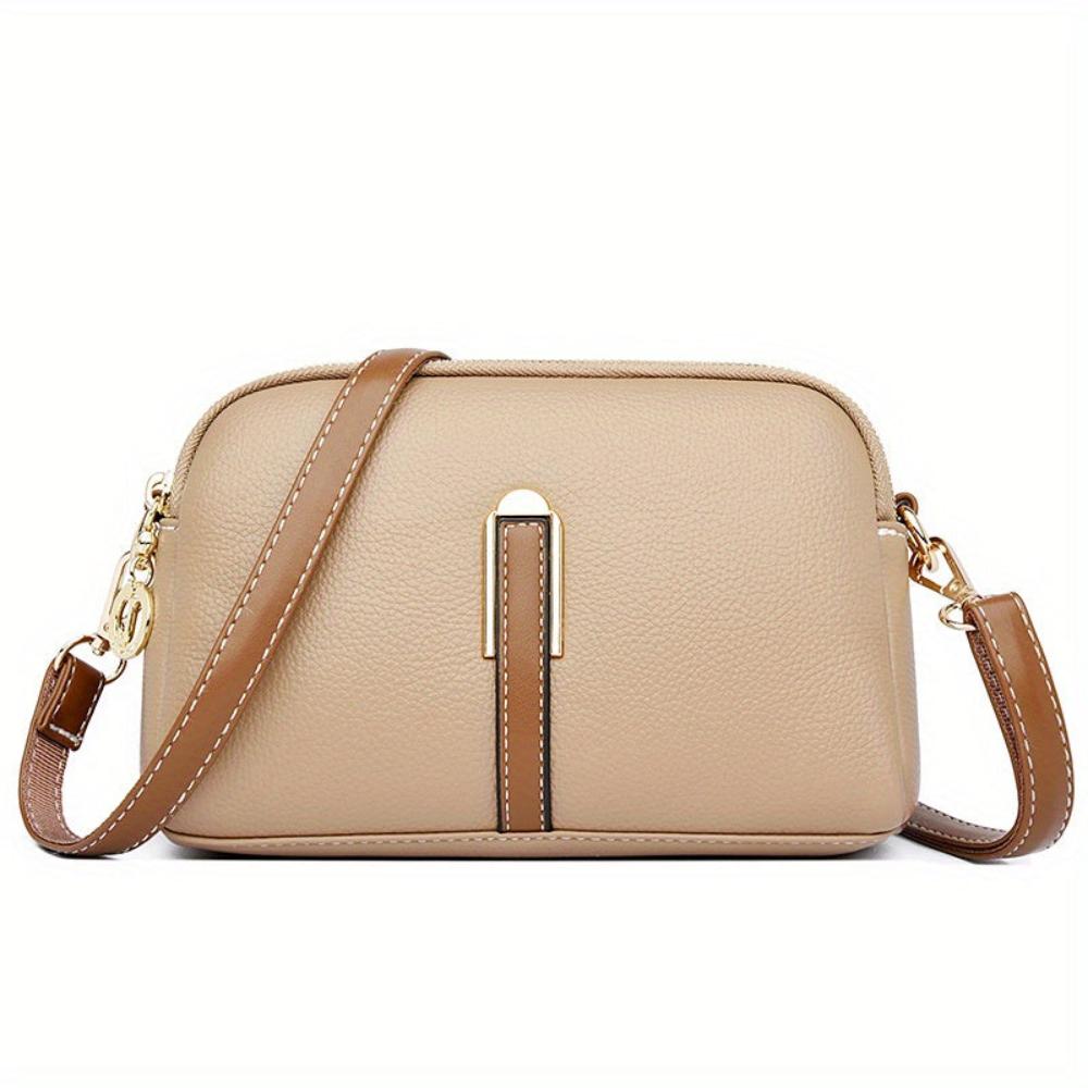 Tas Dames - Kleine Crossbody met Dubbele Rits en Schouderriem | Chique