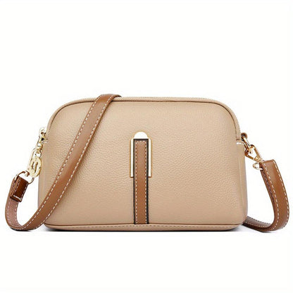 Tas Dames - Kleine Crossbody met Dubbele Rits en Schouderriem | Chique