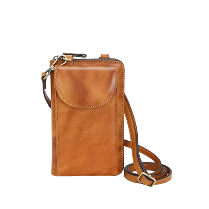 Tas Dames - Compacte Telefoontas met Voorvak en Verstelbare Band | Casual