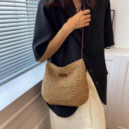 Tas Dames - Gevlochten Hobo met Verstelbare Crossbodyband | Zomer