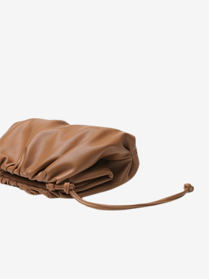 Tas Dames - Zachte Pouch met Gerimpeld Design en Schouderriem | Casual