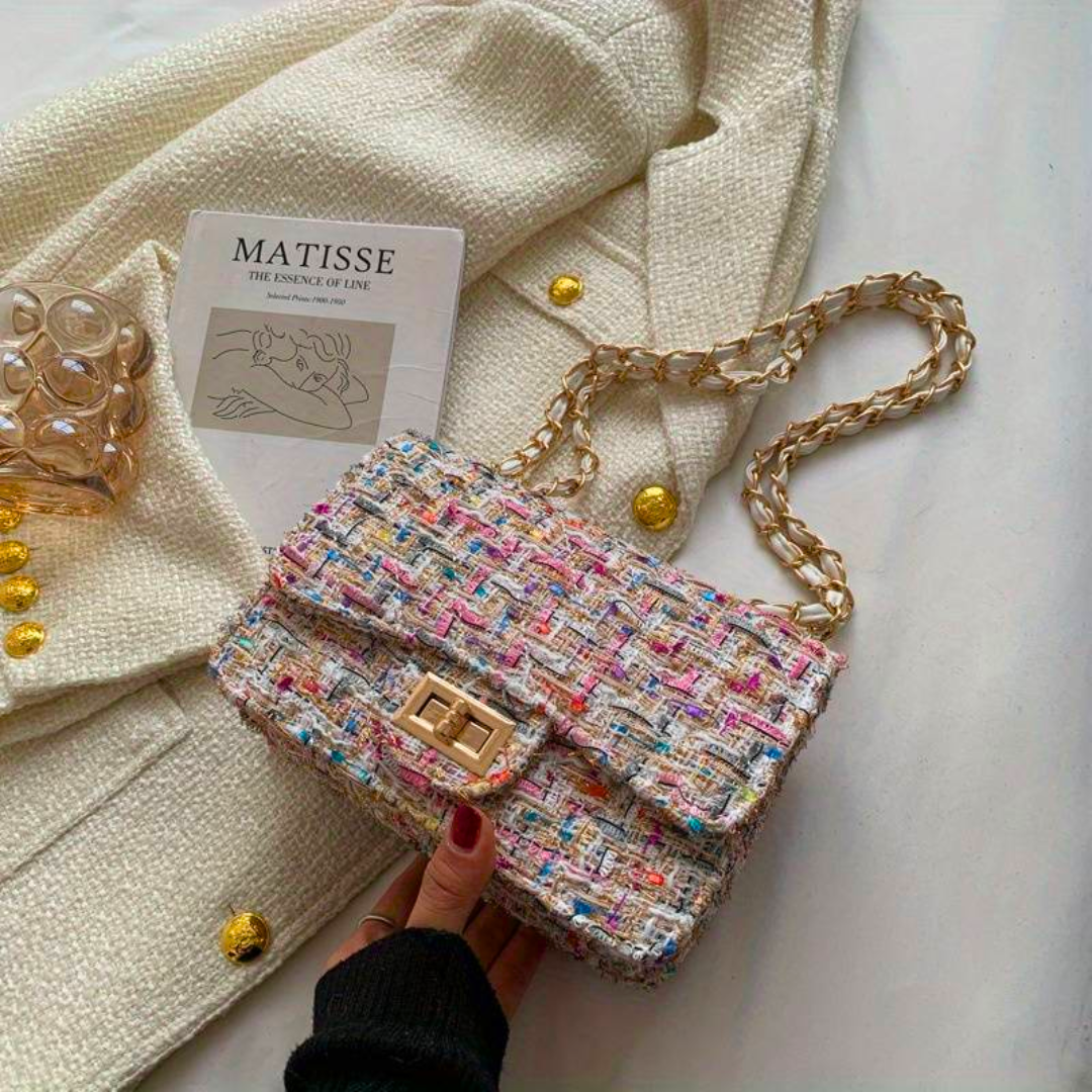 Tas Dames - Klein Model met Ketting en Draaisluiting | Chique