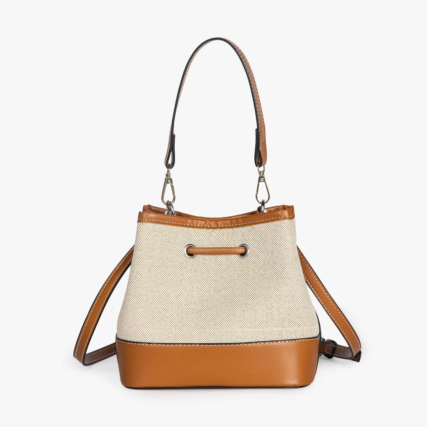 Tas Dames - Bucket Bag met Trekkoord en Afneembare Crossbodyband | Chique
