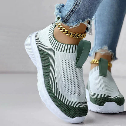 Sneakers Dames - Instap Sock Model met Lichte Zool | Casual
