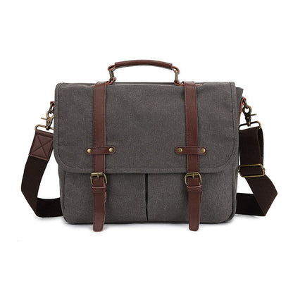 Tas Heren - Robuuste Messenger met Dubbele Gesp en Schouderband | Casual