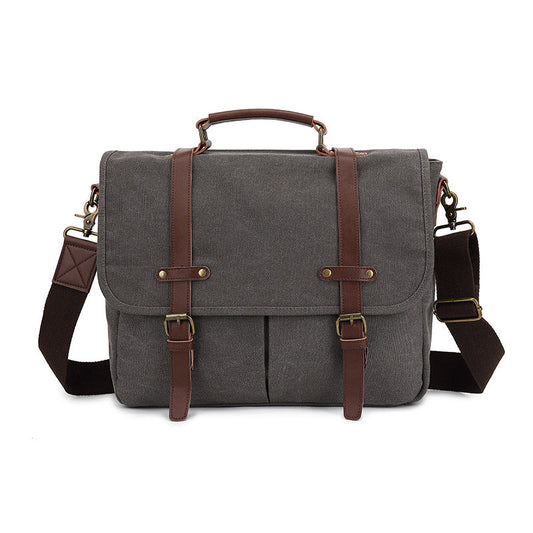 Tas Heren - Robuuste Messenger met Dubbele Gesp en Schouderband | Casual