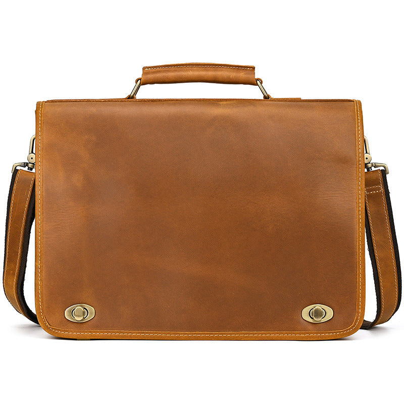 Tas Heren - Klassieke Aktetas met Draaislot en Schouderband | Chic