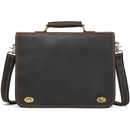 Tas Heren - Klassieke Aktetas met Draaislot en Schouderband | Chic